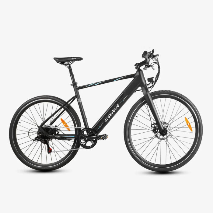 Front view of the Vero Modern Road Bike showcasing its sleek design.